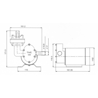 Self Priming Gear Pump 12 V