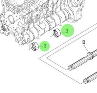 Nanni Diesel 970314860 - Camshaft Bearing for N4.85 and N4.100 Engines
