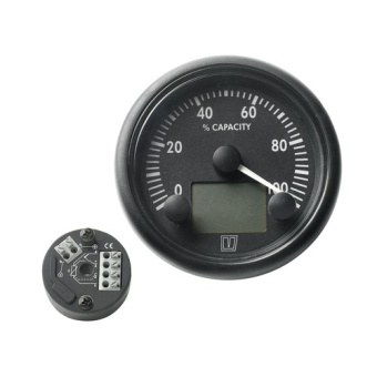 Vetus BATMONB - Battery Monitor 12/24V, with 200A Shunt, Black