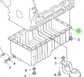 Nanni Diesel 970302710 - Oil Pan for 4.150HE and N4.38 Engines