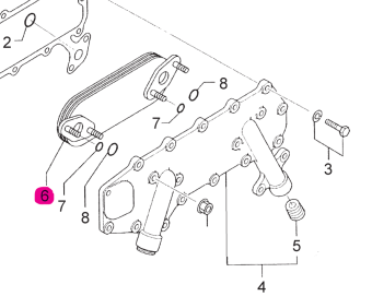 Northern Lights 32A3903300 - Oil Cooler Element 