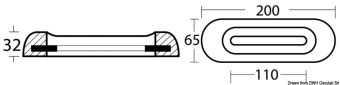 Bolt-On Zinc Anode 200x65 mm 1300 g - Osculati 43.912.01