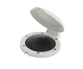 Vetus P19007 - Maxwell Foot Switch, with White Cover, Ø 104 mm, 21 mm High, 47 mm Deep