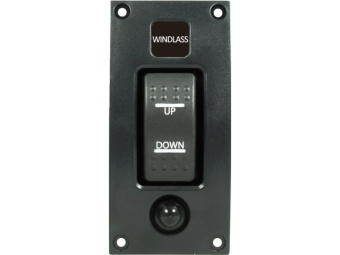 Talamex Switch Panel Curved Add On Windlass Switch (Up-Off-Down)