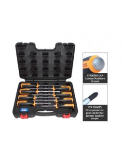 SP Tools Go Through Screwdriver Set In Case (8 pcs)