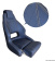 Osculati 48.410.20 - Ergonomic Padded Seat With Flip UP RM52 Dark Blue