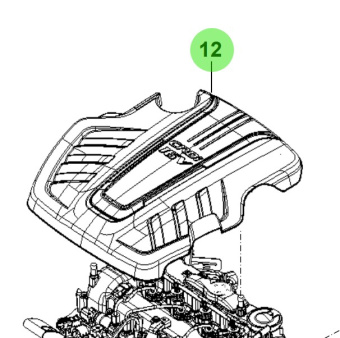 Bukh 29240-2F500 - Engine Cover Assembly for R210J Engines