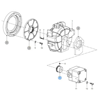 Vetus HT5149 - BoWex Hub Type M42 for Shaft d 22.2mm (SAE-B)