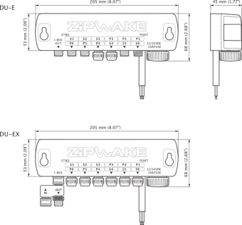 Zipwake 2012033 - DU-E E Series Distribution Unit 6m Cable