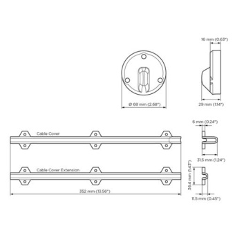 Zipwake Cable Cover S Kit