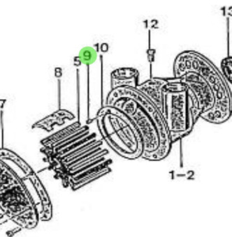 Nanni Diesel 970303675 - Sea Water Pump Pin for HE and TDI Engines