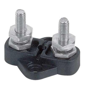 BEP IS-6MM-2/DSP - Insulated Distribution Stud Double 6mm with Cover – Blister