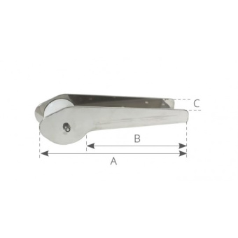 Stainless Steel Bow Roller For Anchor 10 kg
