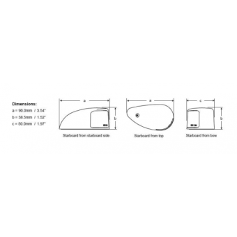 Hella Marine Pair Of Naviled Lights Deck Mount Black - Left / Right