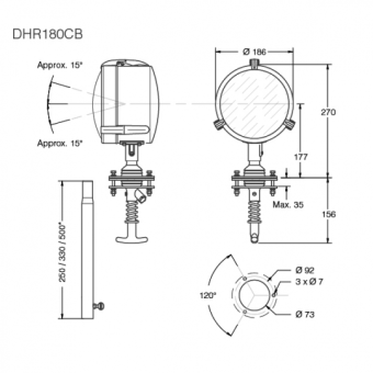 DHR LED Projector DHR 180CB Ø 180 mm