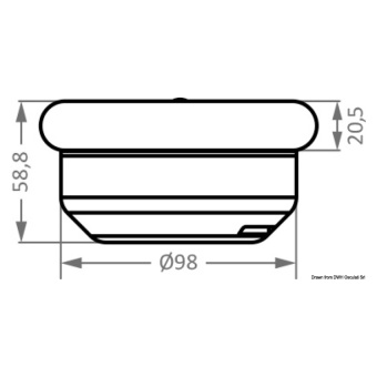 Osculati 11.477.07 - Discovery navigation light - 360° mast head