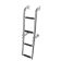 Lalizas 70089 - Stainless Steel Folding Boarding Ladder 1+2 Steps For Transoms 180x565cm