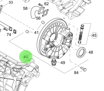 Steyr Z002656-0 - Dual Oil Pump Assembly for M160068 Engines