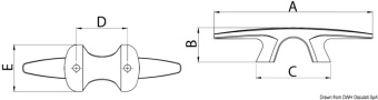 Osculati 40.131.16 - Bull Dog Cleat 158 mm