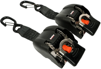 Speedstrap Tie-Down Automatic Retractable Tie-Down Straps, Stainless Steel Ratchet, 2 Pieces