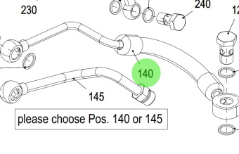 Steyr 2180891-0 - Fuel Hose Assembly for Steyr SE Marine Engines
