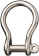 Ronstan RF637 Stainless Steel Bow Shackle, 3/8" Pin, Coined Head with Hole