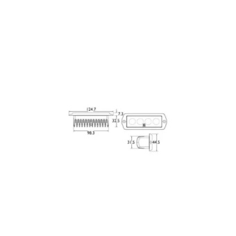 Lumitec 101288 - Floodlight Capri 12W, 10-30V Flush-Mounted