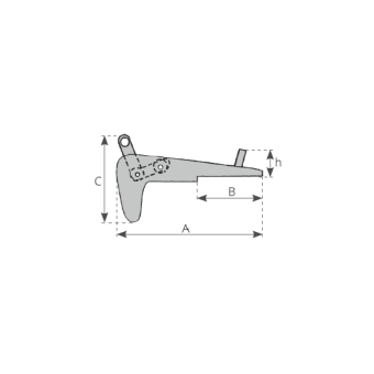 Stainless Steel Hinged Bow Roller For Anchor 5-7,5-10 kg