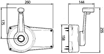 Allpa Dual Action Side Mount Control A89, White, With Interlock