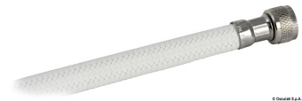Osculati Elissa Stainless Steel Boat Shower 118x97 mm with Tiger Shower Head with White Nylon Hose 2,5 meter - 15.303.60