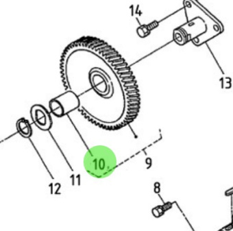 Nanni Diesel 970307543 - Camshaft Bushing for HE and N2 Engines