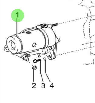 Nanni Diesel 970312328 - Starter Motor Assembly for T4 Series Engines
