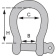 Marked Galvanised Bow Shackles Ø8mm