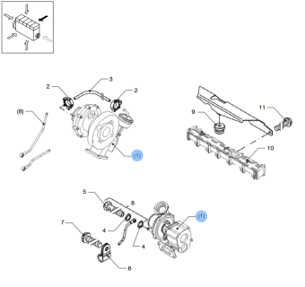 Vetus DZ43002 - Turbocharger VD6