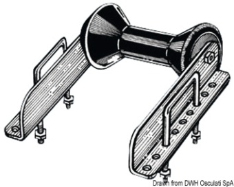 Osculati Boat Trailer Rear Keel Roller Brackets
