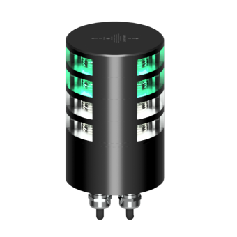 Lopolight 301-112ST+115ST-B180 - Navigation Light 3NM 180° White, Double + Green, Double, Black