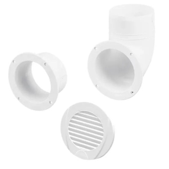 Nuova Rade 60071 - Ventilation Shaft Grilles Cover, Ø102mm, White