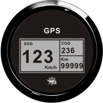 Osculati 27.781.02 - Speedometer Compass Mile Counter GPS Black/Black