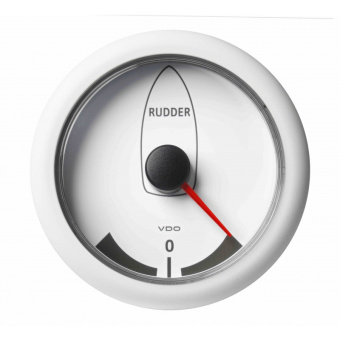 VDO A2C59510107 - Bulk Rudder Angle Indicator -45° / +45° White ViewLine 85 mm