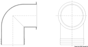 Osculati 53.404.01 - Pivoting hose-vent for 5330180/81