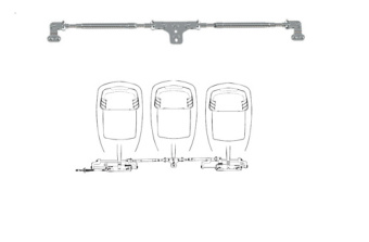Ultraflex 43514B - A97-35.5 Link Rod for Dual UC128-OBF, 762-901mm