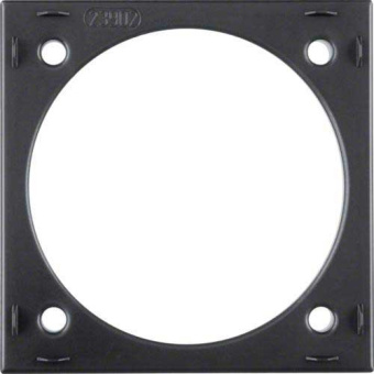 Berker Integro Surface-mounted Spacer Ring, Anthracite Glossy