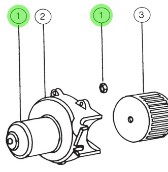 Jabsco 18753-0606 - 24 Volt DC Motor Spare Part