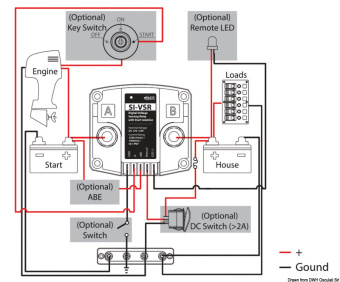 Osculati 14.921.91 - VSR Voltage Sensitive Relay With Starter Isolator