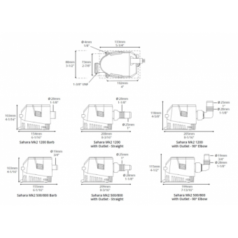 Attwood Sahara MK2 Pump S800 12V