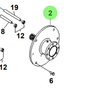 Bukh 00106-5S302 - Bearing Housing Assembly for R210J and S270J Engines