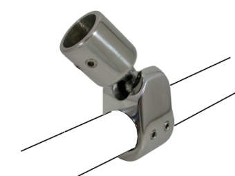 Allpa Stainless Steel Spray Hood Jaw Slide Ball Style Top Cap, For 7/8" Tube (22,25mm), A=22,4mm, B=97mm, C=22mm