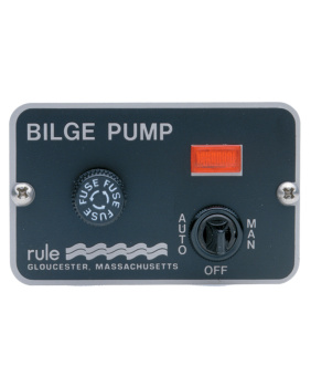 Rule 41 - Rule Bilge Pump Switch Panel 3 Way With Light 12V