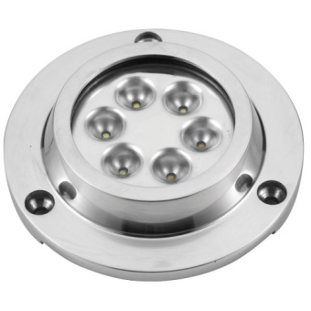 Allpa LED Stainless Steel 316 Underwater Light, Surface Mount, 156lm, Bleu, IP68