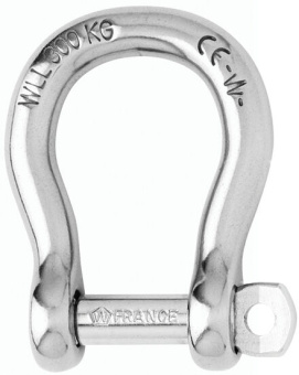 Wichard 1244 - Self-locking Bow Shackle Stainless Steel 8 mm